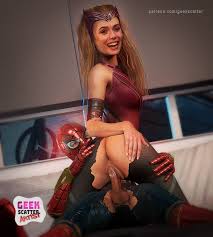 Rule34 - If it exists, there is porn of it  peter parker, scarlet witch,  spider-man, wanda maximoff  4371453