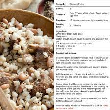 Umngqusho In Xhosa Isitambu In Zulu Just Samp And Beans South African Food I Love It African Food Food Dinner Side Dishes