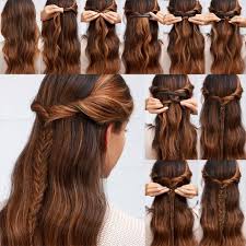 Für alle, die sich für trends und speziell trendy frisuren interessieren, habe ich ein paar schnell und einfach gehende diy methoden für haare ordnen vorbereitet. Quick Easy Hairstyles In 2 Minutes Looks Beautiful For Work Or School Haar Styling Haar Ideen Fur Die Schule Schnelle Frisuren