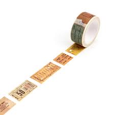 Ticket Stub Washi Tape In 2020 Masking Tape Diy Decorative Tape Masking Tape