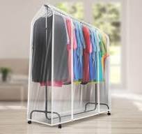 Sorbus 65 in. H x 23 in. W x 72 in. D Ft Clear Plastic ...