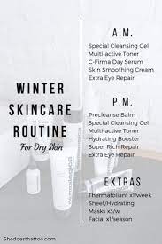 Winter Skincare Routine Dry Skin Edition Shedoesthattoo Winter Skin Care Routine Winter Skin Care Dry Skin Routine