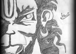 Lord Hanuman Greeting Card For Sale By Kavyansh Gour My humble attempt to sketch bajrangbali/hanuman ji with pencil. lord hanuman greeting card