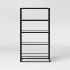 A bookshelf or a set of shelves adds surface space for storing books, papers, and miscellaneous. Black Bookshelves Bookcases Target