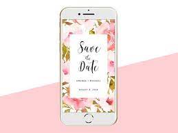 Electronic Save The Date Sms Message Iphone E Card Email Wedding Invitations Electronic Invitations Electronic Save The Date