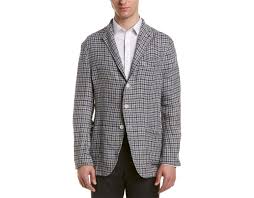 Mens Blue Linen Sport Coat