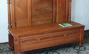 Diy Recycler Un Lit Ancien En Bois En Banc Coffre Lits Anciens Banc Coffre Lit