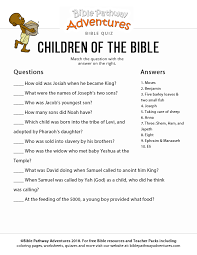 Children Of The Bible Bible Quiz Bible For Kids Bible Questions For Kids