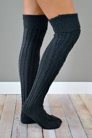 We offer fashion and quality at the best price in a more sustainable way. Charcoal Thick Cable Knit Boot Socks Fast Free Shipping Bootcuffsocks Com