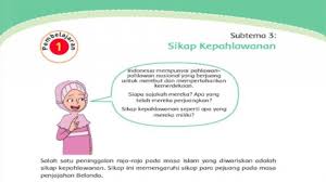 Kunci Jawaban Tema 5 Kelas 4 Halaman 95 96 97 98 99 Subtema 3 Pembelajaran 1 Sikap Kepahlawanan Tribun Pontianak