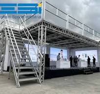 Outdoor Aluminum Alloy Square Portable Double-Layer Event Truss System  Heavy Duty Concert Roof Truss