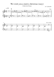 We Wish You A Merry Christmas Easy For Lever Harp Sheet Music For Harp Solo Musescore Com