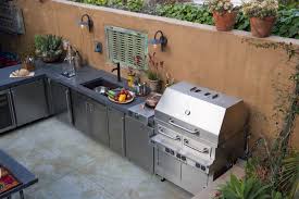 This colorful outdoor kitchen features tile countertops and a stainless. 25 Outdoor Kitchen Design Ideas Tips For Outdoor Cooking