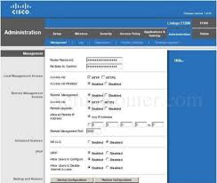 Cisco Linksys E1200 Screenshot Management