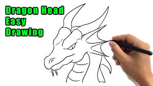 Draw a big circle outside of the enclosed area for the eye step 6. How To Draw A Dragon Head Drawing Easy Dragon Face Step By Step Side View Sketch For Beginners Youtube