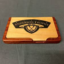 Get it as soon as fri, sep 18. 2 Tone Wood Business Card Holder Los Angeles Custom Awards Trophies