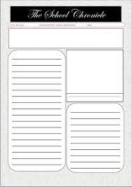 Newsprint is a bold presentation slide that comes in 4:3 format. Newspaper Template Free Teaching Resources