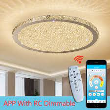 Find ceiling lighting at wayfair. Crystal Modern Led Ceiling Lights For Living Room Bedroom Home Lighting Fixtures Remote Dimming Stainless Steel Ceiling Lamp Ceiling Lights Aliexpress