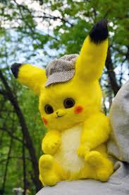 Pikachu Detective Pokemon Fantasy Creatures Pets Toys From Faux Fur And Polymer Clay Mystical Stuffed Animals Toys For Home Decorations Baby Animals Pictures Baby Animals Super Cute Cute Animals