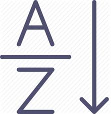 How to alphabetize by last name. Sort Order Icon 406805 Free Icons Library