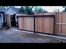 My concern with a sliding gate is cost. Even Just 1 2 This Size Would Work For The Back Then We Could Forgo A Garage For Awhile Sliding Gate Fence Design Wood Fence Gates