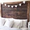 Rustic headboard farmhouse painted and heavy distressed queen, twin, full, king… 1