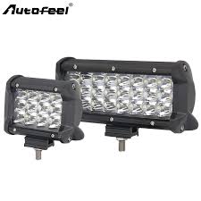 Buywnk Buy Autofeel Triple Rows Led Car Light Bar 4 7 Straight Work Light 72w Large Led Chips Offroad Spot Beams Black Friday 6000k 12 V Cheap