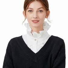 FEMMES FAUX COL Faux Col Demi-Chemise Chemisier Décoratif Col Amovible EUR  7,92