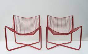 This treatment was followed with a red powder coating to further enhance durability so you can rest. Red Metal Wire Jarpen Chairs By Niels Gammelgaard For Ikea 1983 Set Of 2 Diy Hanging Chair Hanging Chair Indoor Upholstered Swivel Chairs