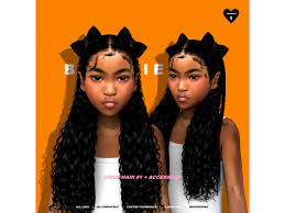 Link broken, original mesh credits or any problem please contact me by message. Kids Hair Female The Sims 4 Simsdomination