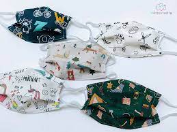 Masque en tissu sans plis à 2 couches, simple et léger. Masque Barriere Afnor En Tissu Lavable Pour Adulte Enfant Memorisette