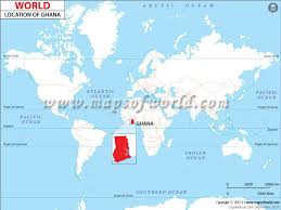 Ghana is located in the west africa and lies between latitudes 8° 0' n, and longitudes 2° 00' w. Ghana Location Map Costa Rica Location World Map