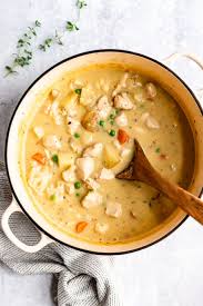 Healthy Chicken Pot Pie Soup Whole 30 Dairy Free Recipe In 2020 Healthy Chicken Pot Pie Chicken Pot Pie Soup Paleo Chicken Pot Pie