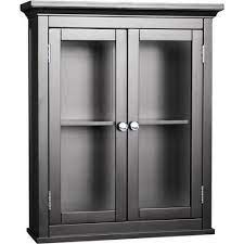 Shop bathroom wall cabinets online on walmart.ca at everyday low prices. Black Bathroom Wall Cabinet Over Toilet Storage Cabinet Wall Mount Medicine Black Bathroom Storage Elegant Home Fashions Bathroom Wall Cabinets