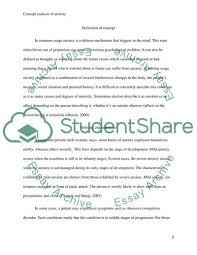 Bianco, ph.d., portland state university. Concept Analysis Paper Anxiety Essay Example Topics And Well Written Essays 1000 Words