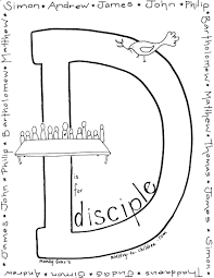 1000 about bible jesus 12 apostles 12 disciples fisher. D Is For Disciple Coloring Page