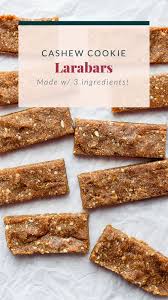 With Just 3 Simple Ingredients You Can Make These Copycat Cashew Cookie Larabars That Are Grain Free Re Sweet Snacks Recipes Sugar Free Vegan Meal Prep Snacks