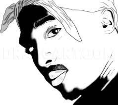 Another free animals for beginners step by step. How To Draw Tupac Shakur Step By Step Drawing Guide By Dawn Dragoart Com