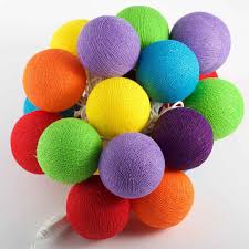 20 Led Cottonballs Fairy Light Rainbow Cotton Ball Fairy Led Fairy Fairy And Living Area Led Fairy Lights Fairy Lights Fairy Lights Bedroom