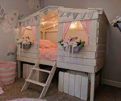 My Hideaway Loft Bed Rustic Sand Kids Loft Beds Toddler Bed Girl Diy Toddler Bed