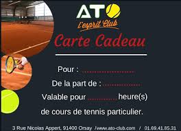 Retrouvez tous les cours particuliers au maroc. Carte Cadeau Cours Particulier De Tennis Ato Club