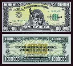 Million Dollar Bill The Front And Back Of A Fake Million Dollar Bill Aff Bill Front Million Dollar Dol Dollar Dollar Bill One Million Dollar Bill
