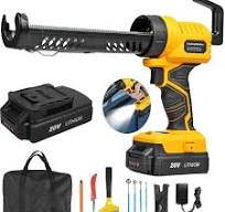 Amazon.com: Hancaner Cordless Caulking Gun with Battery and ...