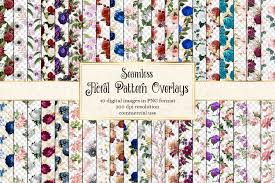 5.00 x 7.00 in (w x h) outer envelope: Floral Pattern Overlays Pre Designed Photoshop Graphics Creative Market
