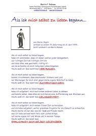 Toen ik mezelf begon lief te hebben, kon ik zien dat emotionele pijn en lijden alleen waarschuwingen zijn, dat ik niet mijn eigen waarheid leef. Gedicht Von Charlie Chaplin Webseite Von Martin Rubeau