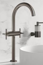 Grohe Atrio Waschtisch Einlochbatterie Xl Size Mit Ablaufgarnitur Hard Graphite Geburstet 21044al3 Ablaufgarnitur Waschtisch Waschtischarmatur