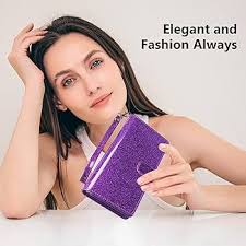 Varikke Compatible with iPhone 14 Pro Max Case Wallet, Detachable Magnetic  Flip Case with Card Holder, Kickstand, Wrist Strap, Glitter PU Leather  Phone Cover for Women Men, 6.7 Inch, Dark Purple :