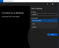 How to create app shorcuts on desktop in windows 10. Test Drive The New Microsoft Remote Desktop Preview App For Windows 10 Microsoft Tech Community
