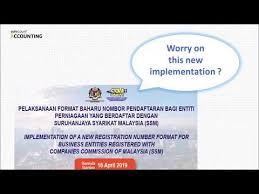The new number format will be used for all registered companies in malaysia. 6 Creditor Maintenance In Accounting V2 Youtube