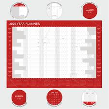 Details About 2020 Year Wall Planner Yearly Annual Calendar Chart A2 Size Large